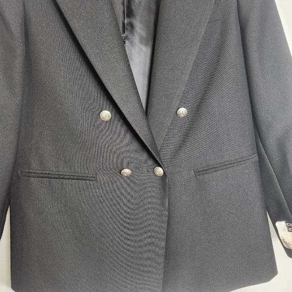 NWT Class Club Black and Silver Tailored Blazer - Picture 2 of 11